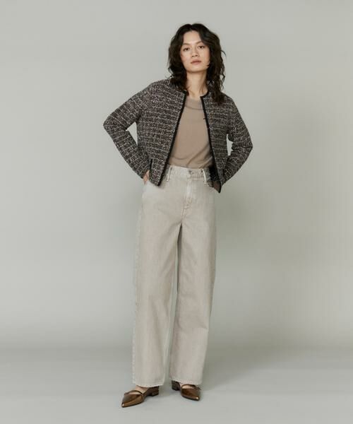 INED / イネド カーディガン・ボレロ | ツイード風ニットカーディガン | 詳細6