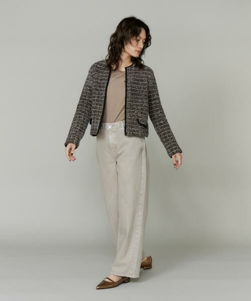 INED / イネド カーディガン・ボレロ | ツイード風ニットカーディガン | 詳細7