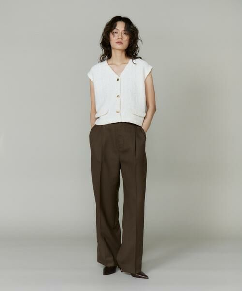 INED / イネド ベスト | ツイード風ジレ | 詳細14