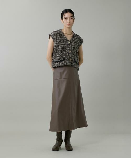 INED / イネド ベスト | ツイード風ジレ | 詳細18