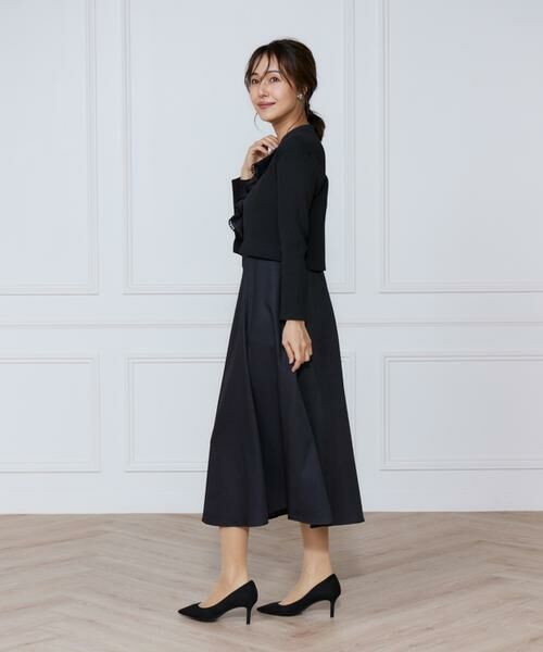 INED / イネド ミニ丈・ひざ丈ワンピース | デニムプリントラッフルワンピース | 詳細6