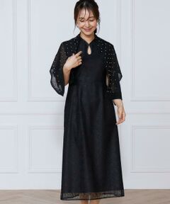 INED / イネド ミニ丈・ひざ丈ワンピース | 小花柄配色レースワンピース