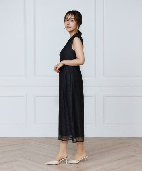 INED / イネド ミニ丈・ひざ丈ワンピース | 小花柄配色レースワンピース | 詳細10