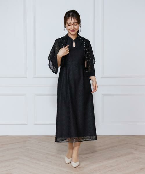 INED / イネド ミニ丈・ひざ丈ワンピース | 小花柄配色レースワンピース | 詳細11