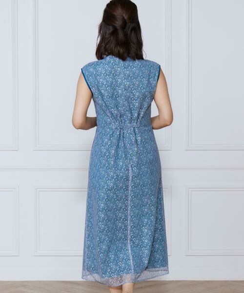 INED / イネド ミニ丈・ひざ丈ワンピース | 小花柄配色レースワンピース | 詳細14