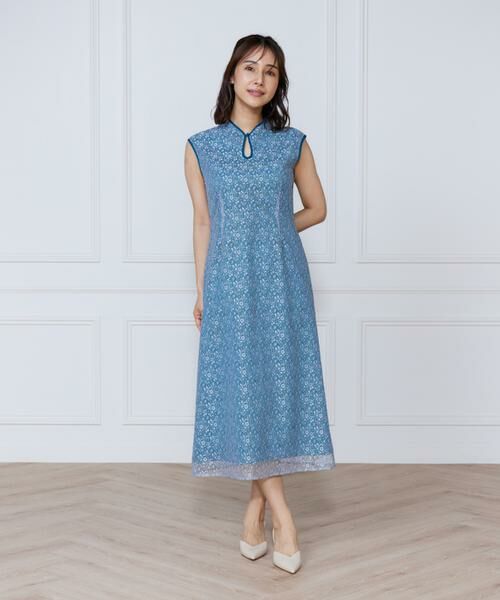 INED / イネド ミニ丈・ひざ丈ワンピース | 小花柄配色レースワンピース | 詳細2