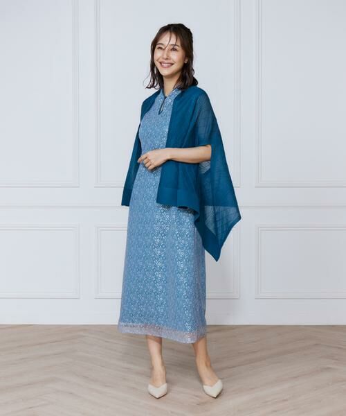 INED / イネド ミニ丈・ひざ丈ワンピース | 小花柄配色レースワンピース | 詳細4