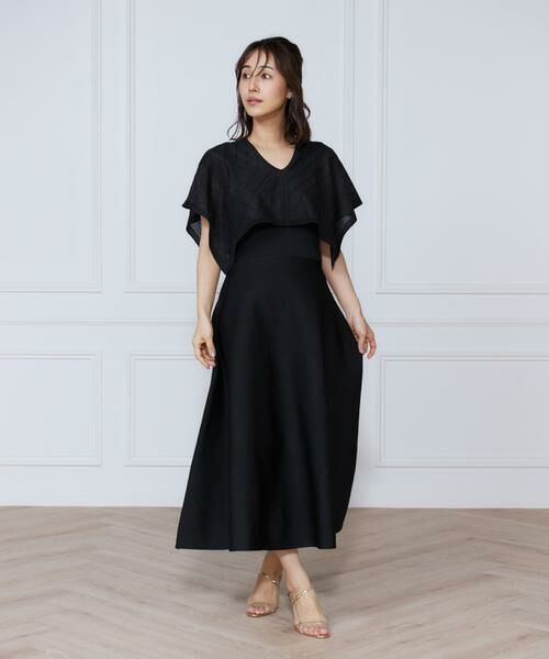 INED / イネド ミニ丈・ひざ丈ワンピース | シアーアーガイルワンピース | 詳細2