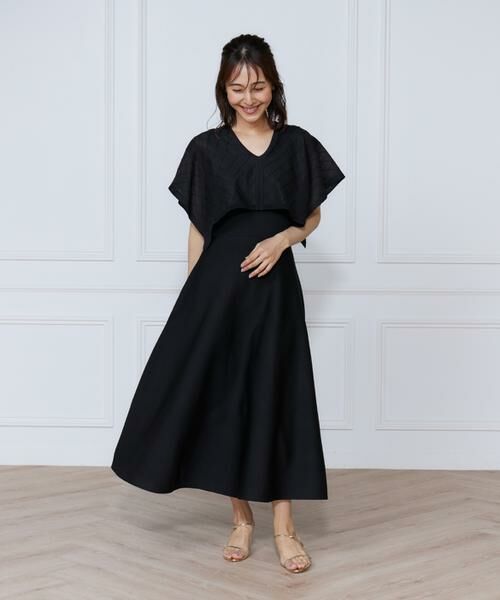 INED / イネド ミニ丈・ひざ丈ワンピース | シアーアーガイルワンピース | 詳細3