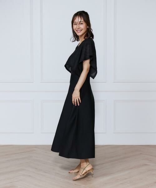 INED / イネド ミニ丈・ひざ丈ワンピース | シアーアーガイルワンピース | 詳細4