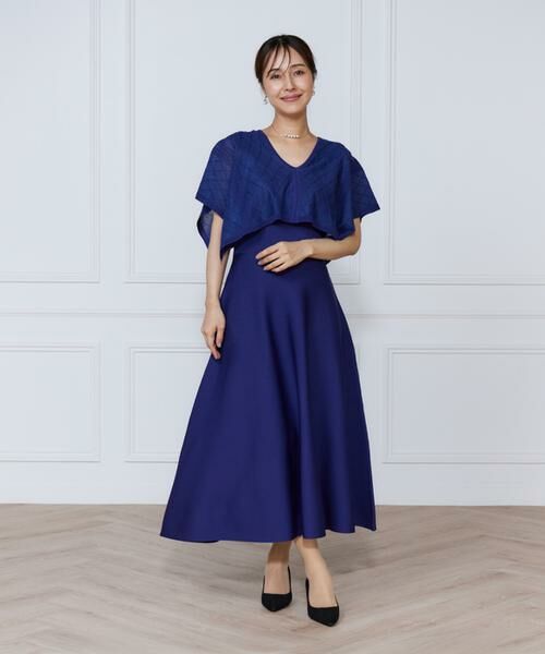 INED / イネド ミニ丈・ひざ丈ワンピース | シアーアーガイルワンピース | 詳細6