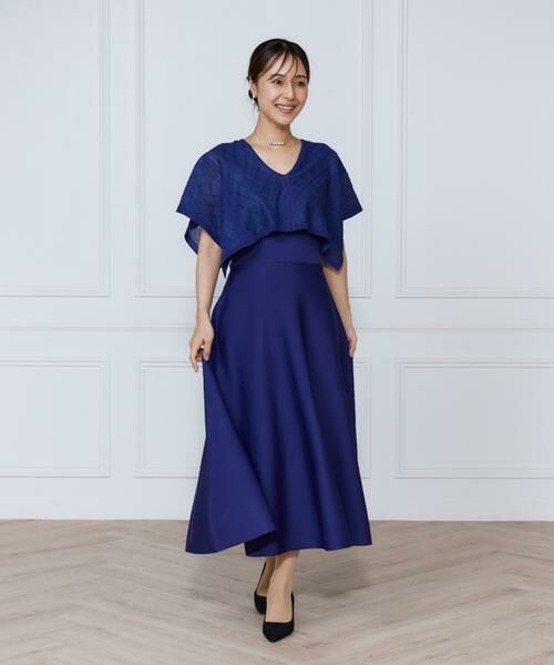 INED / イネド ミニ丈・ひざ丈ワンピース | シアーアーガイルワンピース | 詳細7