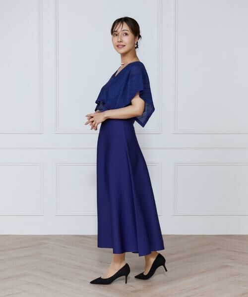 INED / イネド ミニ丈・ひざ丈ワンピース | シアーアーガイルワンピース | 詳細8