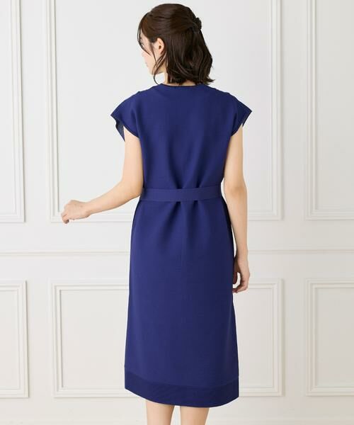 INED / イネド ミニ丈・ひざ丈ワンピース | シアーアーガイル サックワンピース | 詳細15