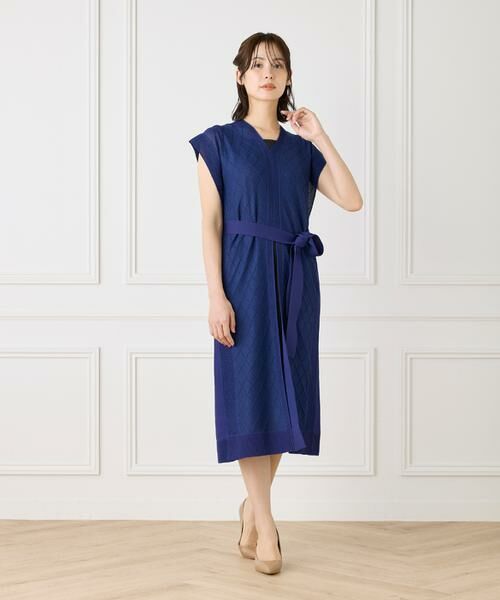 INED / イネド ミニ丈・ひざ丈ワンピース | シアーアーガイル サックワンピース | 詳細2