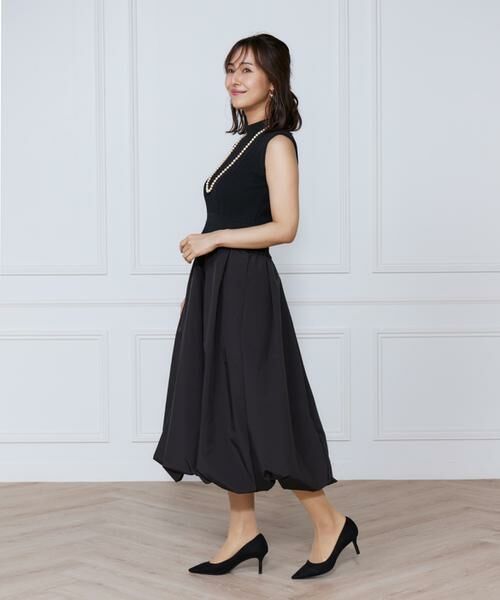 INED / イネド ミニ丈・ひざ丈ワンピース | 変形リブバルーンワンピース | 詳細4