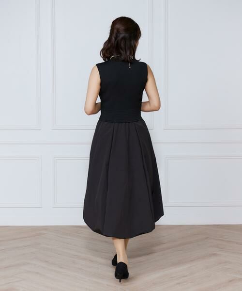 INED / イネド ミニ丈・ひざ丈ワンピース | 変形リブバルーンワンピース | 詳細5