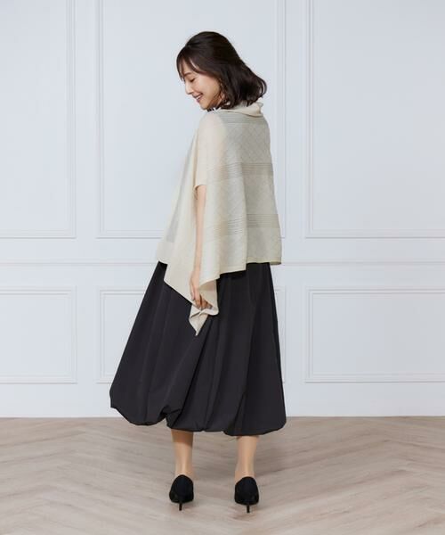 INED / イネド ミニ丈・ひざ丈ワンピース | 変形リブバルーンワンピース | 詳細8