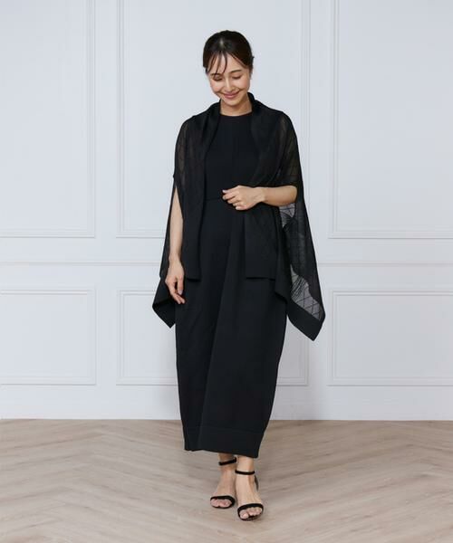 INED / イネド ミニ丈・ひざ丈ワンピース | リブ×天竺ベルシェイプニットワンピース | 詳細14