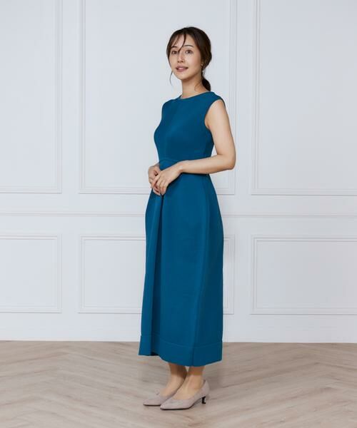 INED / イネド ミニ丈・ひざ丈ワンピース | リブ×天竺ベルシェイプニットワンピース | 詳細8