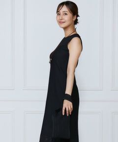 INED / イネド ミニ丈・ひざ丈ワンピース | ハートアイレットニットワンピース