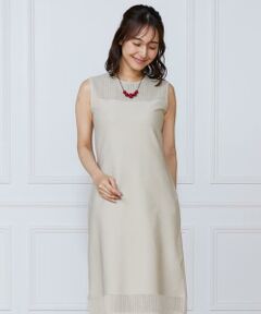 INED / イネド ミニ丈・ひざ丈ワンピース | ハートアイレットニットワンピース