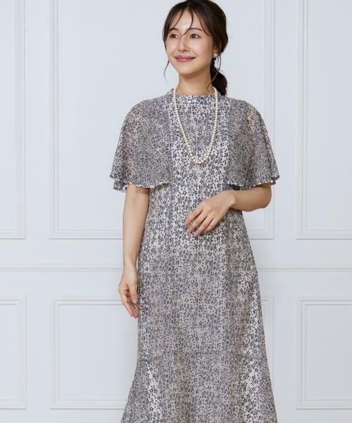 INED / イネド ミニ丈・ひざ丈ワンピース | 配色レースマーメイドワンピース | 詳細11