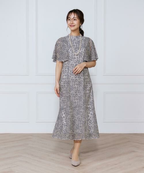 INED / イネド ミニ丈・ひざ丈ワンピース | 配色レースマーメイドワンピース | 詳細12