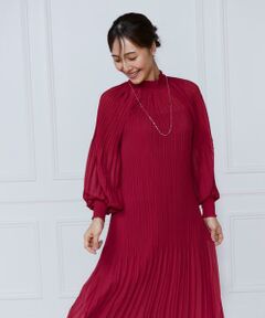 INED / イネド ミニ丈・ひざ丈ワンピース | 総プリーツシャーリングワンピース