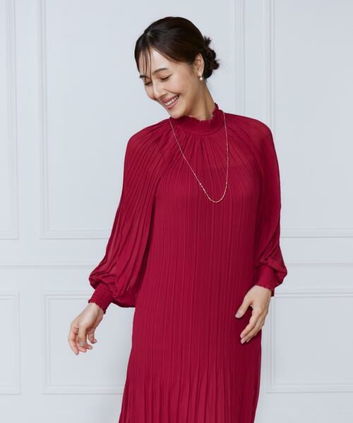 INED / イネド ミニ丈・ひざ丈ワンピース | 総プリーツシャーリングワンピース | 詳細13