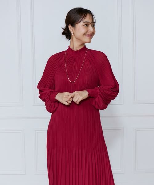 INED / イネド ミニ丈・ひざ丈ワンピース | 総プリーツシャーリングワンピース | 詳細14