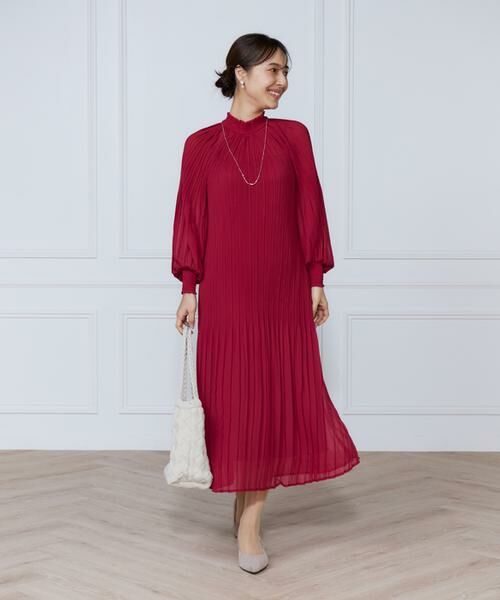 INED / イネド ミニ丈・ひざ丈ワンピース | 総プリーツシャーリングワンピース | 詳細2