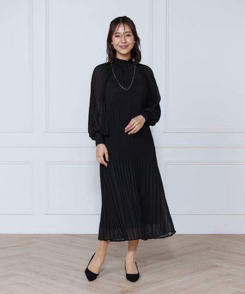 INED / イネド ミニ丈・ひざ丈ワンピース | 総プリーツシャーリングワンピース | 詳細7