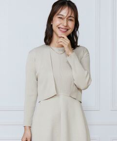 INED / イネド ベスト | リブショート丈ボレロ