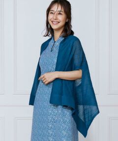 INED / イネド マフラー・ショール・スヌード・ストール | シアーアーガイル大判ニットショール