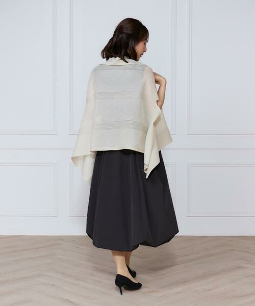 INED / イネド マフラー・ショール・スヌード・ストール | シアーアーガイル大判ニットショール | 詳細8