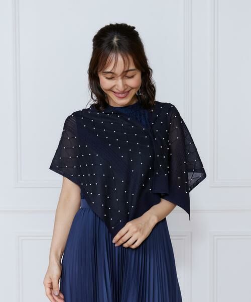 INED / イネド マフラー・ショール・スヌード・ストール | シアーアーガイルパールショール | 詳細11