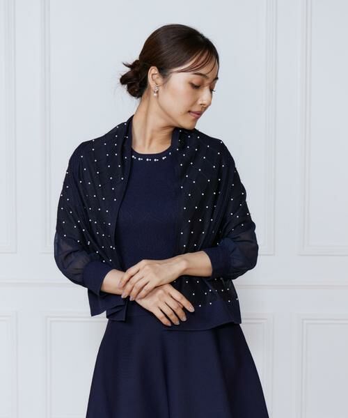 INED / イネド マフラー・ショール・スヌード・ストール | シアーアーガイルパールショール | 詳細12