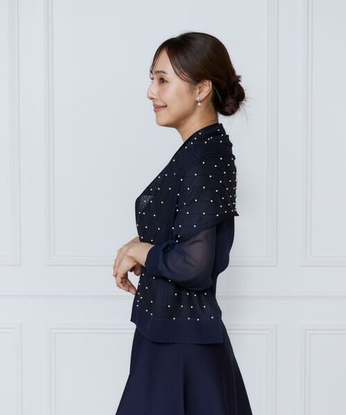 INED / イネド マフラー・ショール・スヌード・ストール | シアーアーガイルパールショール | 詳細13