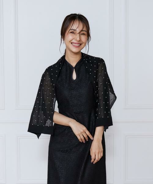 INED / イネド マフラー・ショール・スヌード・ストール | シアーアーガイルパールショール | 詳細14