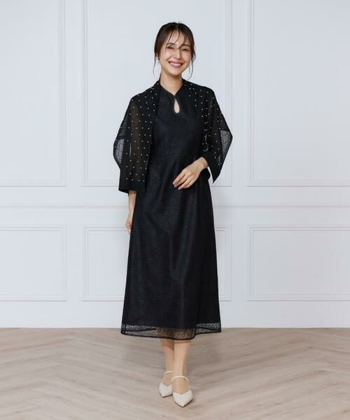 INED / イネド マフラー・ショール・スヌード・ストール | シアーアーガイルパールショール | 詳細2