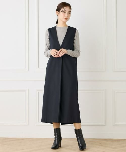 INED/イネド コクーンワンピース ネイビー 07 INED/イネド コクーンワンピース ネイビー 07