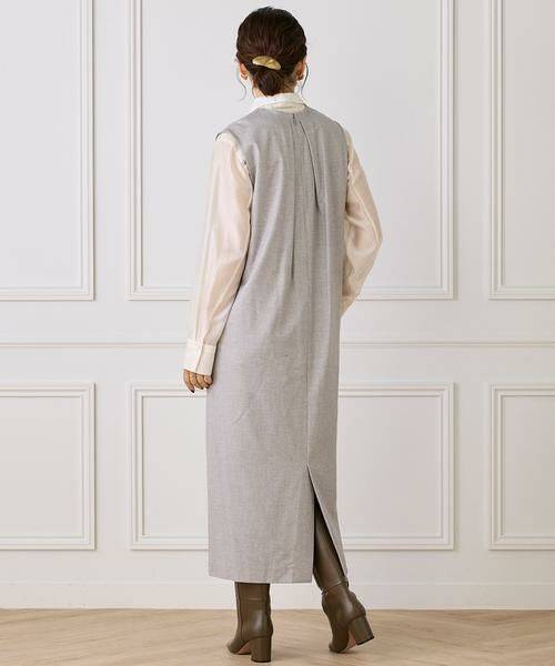 INED / イネド ロング・マキシ丈ワンピース | 《大きいサイズ》コクーンワンピース | 詳細3