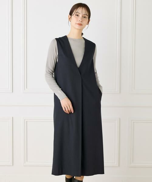 INED / イネド ロング・マキシ丈ワンピース | 《大きいサイズ》コクーンワンピース | 詳細5