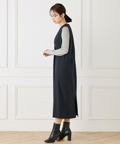 INED / イネド ロング・マキシ丈ワンピース | 《大きいサイズ》コクーンワンピース | 詳細6