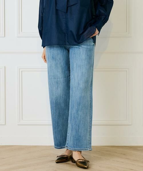 INED / イネド デニムパンツ | ワイドデニム(サックス3)