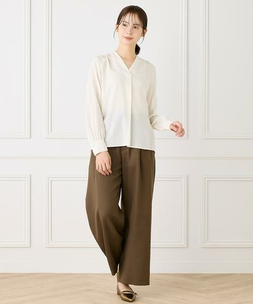 INED / イネド シャツ・ブラウス | Vネックブラウス | 詳細2