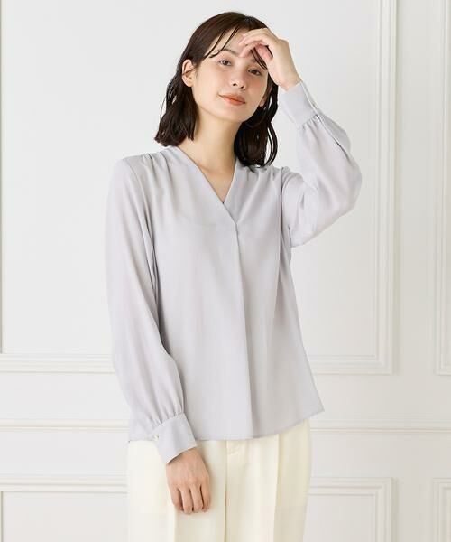 INED / イネド シャツ・ブラウス | Vネックブラウス | 詳細7