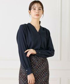 INED / イネド シャツ・ブラウス | 《大きいサイズ》Vネックブラウス