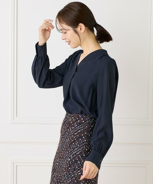 INED / イネド シャツ・ブラウス | 《大きいサイズ》Vネックブラウス | 詳細12